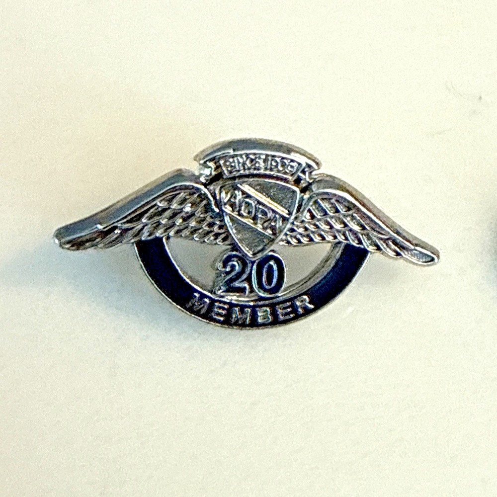 AOPA 20 Year Member Aircraft Owners and‎ Pilots Association Lapel Hat Pin